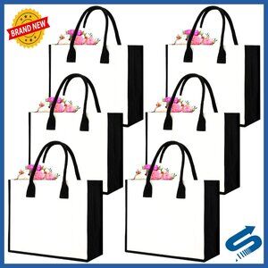 Canvas Tote Bags Personalized DIY Wedding Beach Grocery Travel Reusable